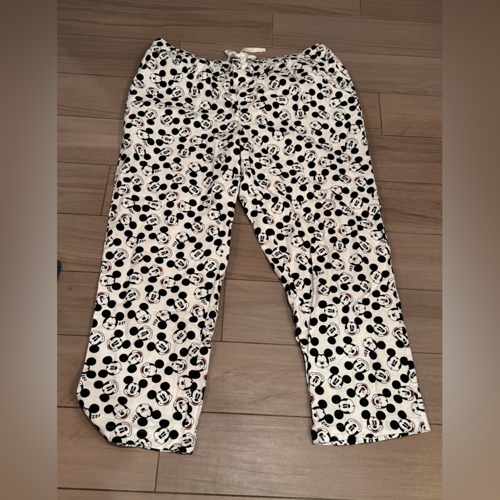 Disney Black White Pajama Pants 2XL